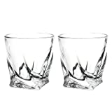 Miller Rock Vasos de agua Cristal de forma irregular Vaso de whisky Home Bar Club Juego de beber 260ml 2 unids/set